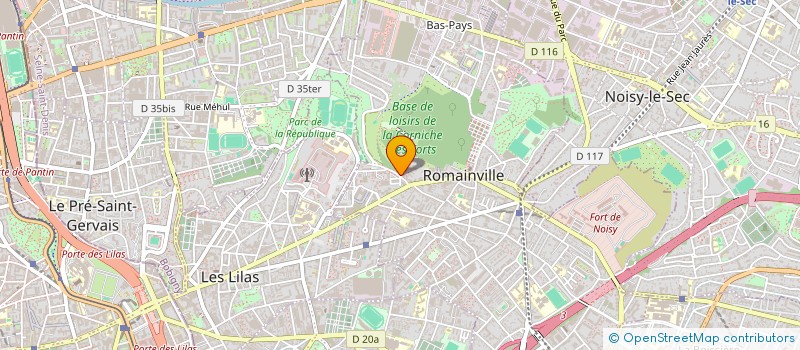 localisation de l'entreprise MONSIEUR DAVID BOUHNIK à ROMAINVILLE
