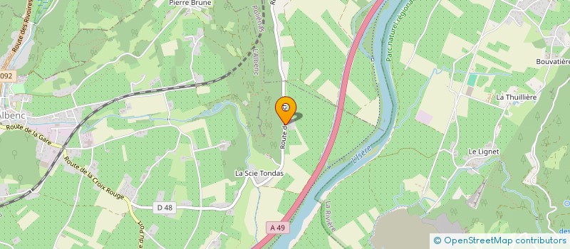 localisation de l'entreprise MONSIEUR DAVID BOUILLET  L'ALBENC