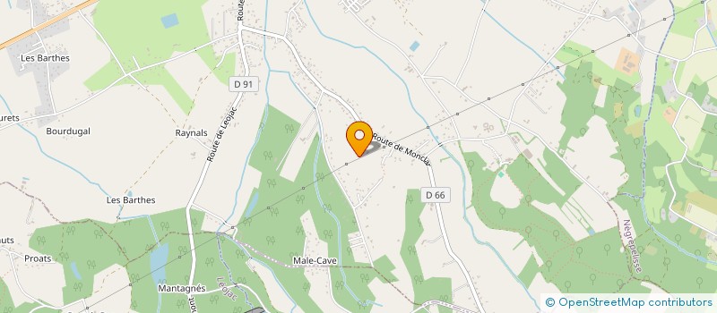 localisation de l'entreprise MONSIEUR DAVID BOUISSOU  SAINT-ETIENNE-DE-TULMONT