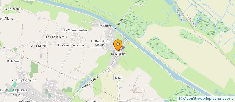 localisation de l'entreprise MONSIEUR DAVID BOULOISEAU  FROSSAY