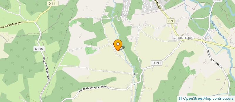 localisation de l'entreprise MONSIEUR DAVID BOULOT  LAHOURCADE