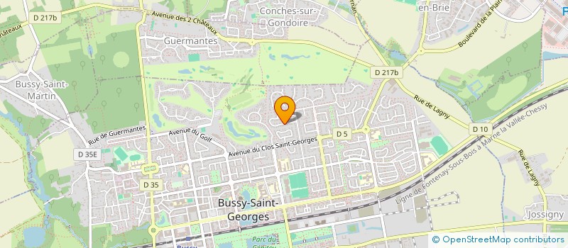 localisation de l'entreprise MONSIEUR DAVID BOUQUET  BUSSY-SAINT-GEORGES