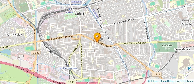 localisation de l'entreprise MONSIEUR DAVID BOURBIAUX à CALAIS