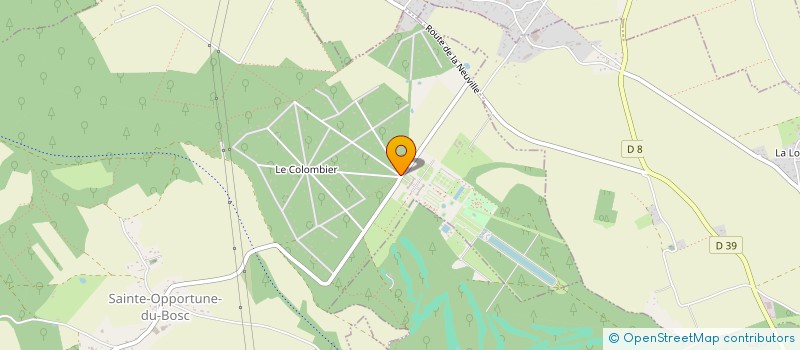 localisation de l'entreprise MONSIEUR DAVID BOURDET  SAINTE-OPPORTUNE-DU-BOSC