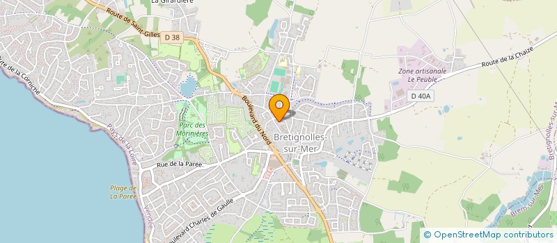localisation de l'entreprise MONSIEUR DAVID BOURDONNAY  BRETIGNOLLES-SUR-MER