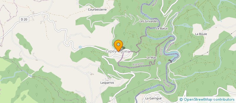 localisation de l'entreprise MONSIEUR DAVID BOURGADE à LAPEYRUGUE