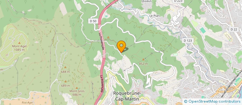 localisation de l'entreprise MONSIEUR DAVID BOURGUIGNON à ROQUEBRUNE-CAP-MARTIN