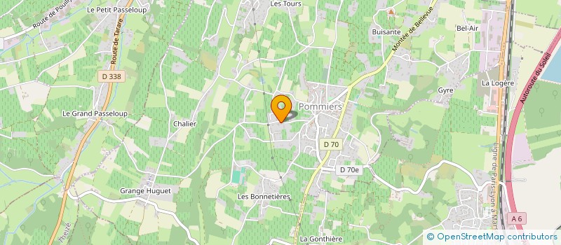 localisation de l'entreprise MONSIEUR DAVID BOURIAUX  POMMIERS