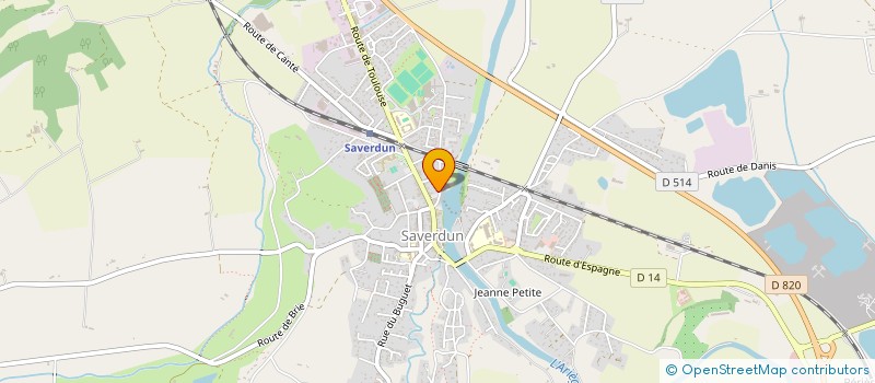 localisation de l'entreprise MONSIEUR DAVID BOUSQUET à SAVERDUN