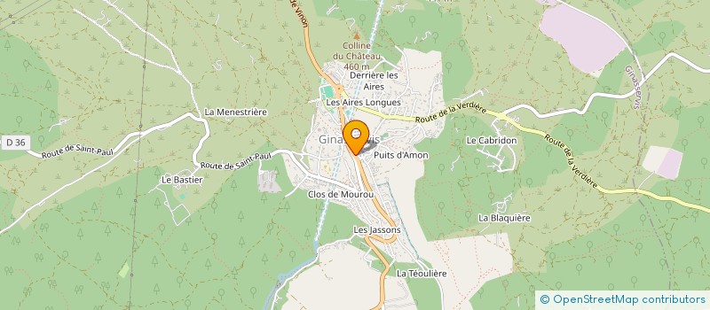 localisation de l'entreprise MONSIEUR DAVID BOUSQUIERES  GINASSERVIS