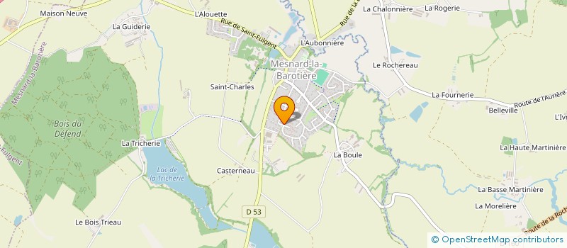 localisation de l'entreprise MONSIEUR DAVID BOUSSEAU  MESNARD-LA-BAROTIERE