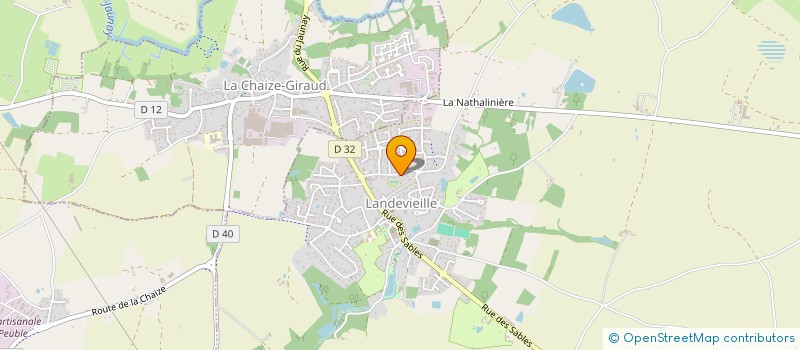 localisation de l'entreprise MONSIEUR DAVID BOUTET à LANDEVIEILLE