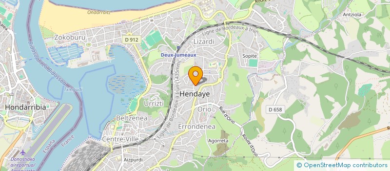 localisation de l'entreprise MONSIEUR DAVID BOYE à HENDAYE