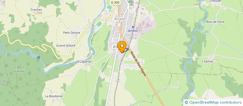 localisation de l'entreprise MONSIEUR DAVID BOYER  ARLANC