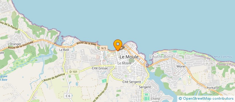 localisation de l'entreprise MONSIEUR DAVID BOZOR à LE MOULE