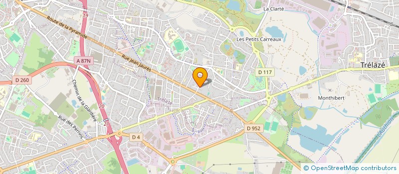 localisation de l'entreprise MONSIEUR DAVID BRANCHEREAU à TRELAZE