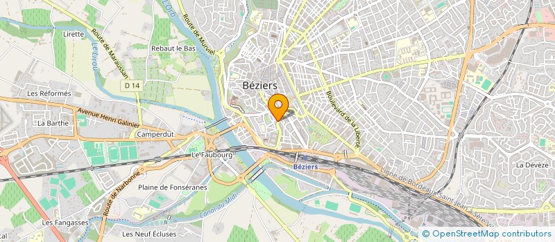 localisation de l'entreprise MONSIEUR DAVID BRANDT  BEZIERS