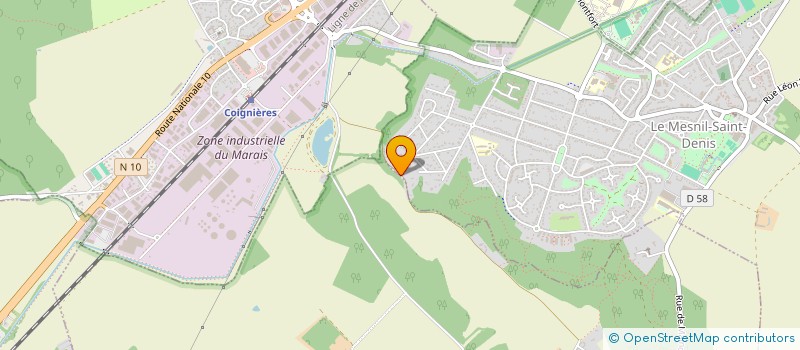 localisation de l'entreprise MONSIEUR DAVID BRAUER  LE MESNIL-SAINT-DENIS