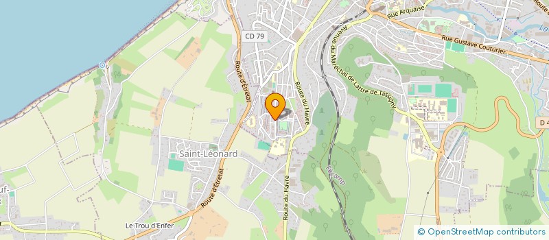 localisation de l'entreprise MONSIEUR DAVID BREDEVILLE  FECAMP