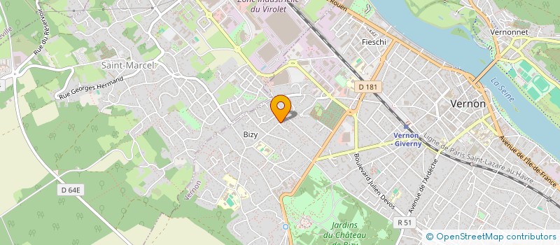 localisation de l'entreprise MONSIEUR DAVID BRENET à VERNON