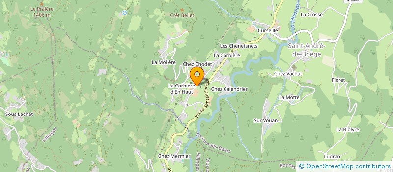 localisation de l'entreprise MONSIEUR DAVID BRESTAZ  SAINT-ANDRE-DE-BOEGE