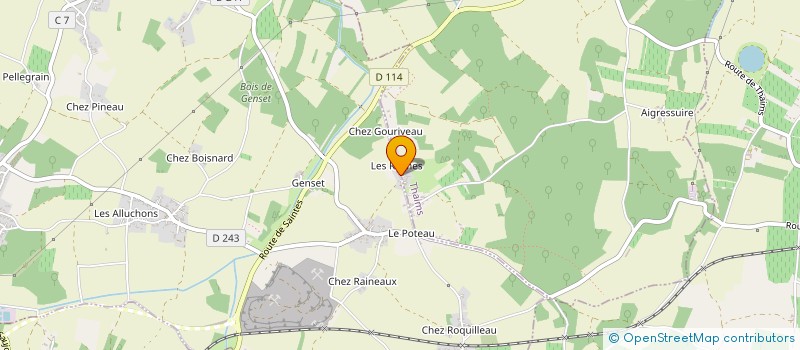 localisation de l'entreprise MONSIEUR DAVID BRET  THAIMS