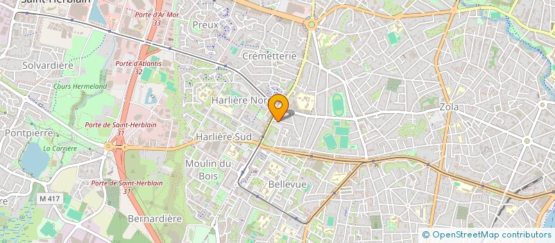 localisation de l'entreprise MONSIEUR DAVID BRETON à NANTES