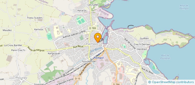 localisation de l'entreprise MONSIEUR DAVID BRIGNON  PAIMPOL