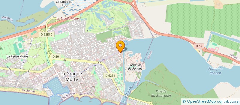 localisation de l'entreprise MONSIEUR DAVID BRILLAND  LA GRANDE-MOTTE