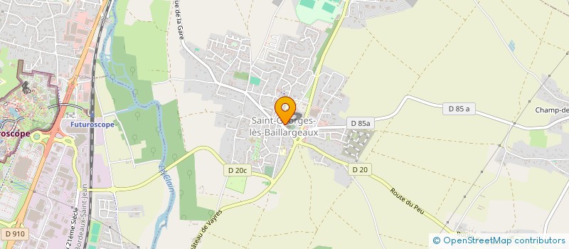 localisation de l'entreprise MONSIEUR DAVID BRILLAUD  SAINT-GEORGES-LES-BAILLARGEAUX