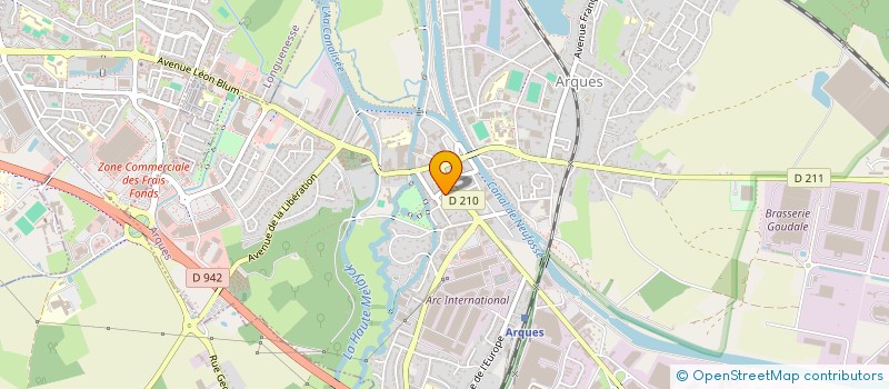 localisation de l'entreprise MONSIEUR DAVID BRION  ARQUES