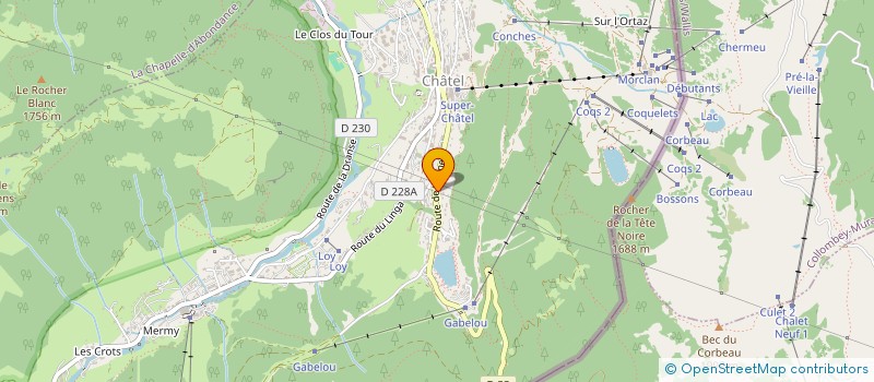 localisation de l'entreprise MONSIEUR DAVID BRISSEAU  CHATEL