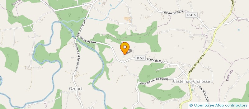 localisation de l'entreprise MONSIEUR DAVID BROCAS  CASTELNAU-CHALOSSE