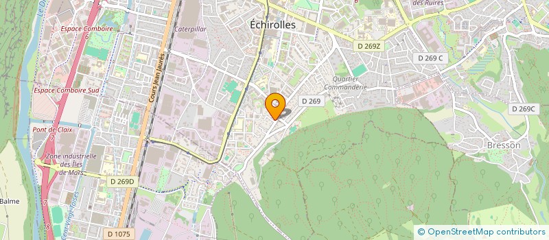 localisation de l'entreprise MONSIEUR DAVID BROISSAND  ECHIROLLES