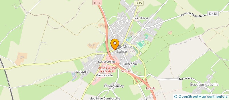 localisation de l'entreprise MONSIEUR DAVID BROTIN  SAINTE-MERE-EGLISE