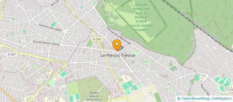 localisation de l'entreprise MONSIEUR DAVID BROUCHET  LE PLESSIS-TREVISE