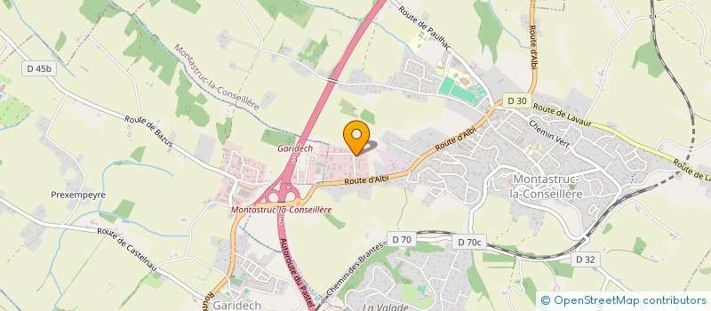 localisation de l'entreprise MONSIEUR DAVID BROUSSARD  MONTASTRUC-LA-CONSEILLERE