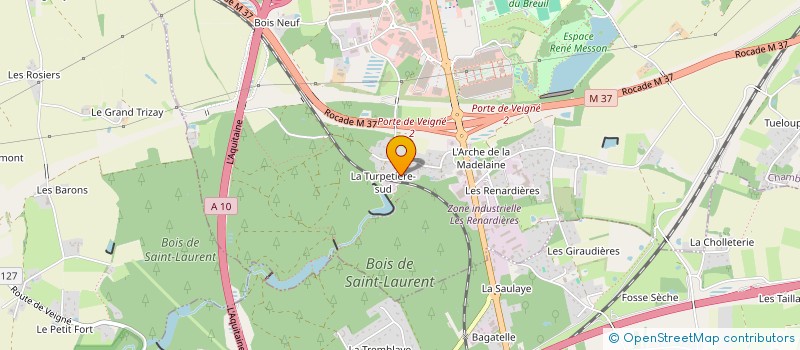 localisation de l'entreprise MONSIEUR DAVID BROUSSEAU  CHAMBRAY LES TOURS