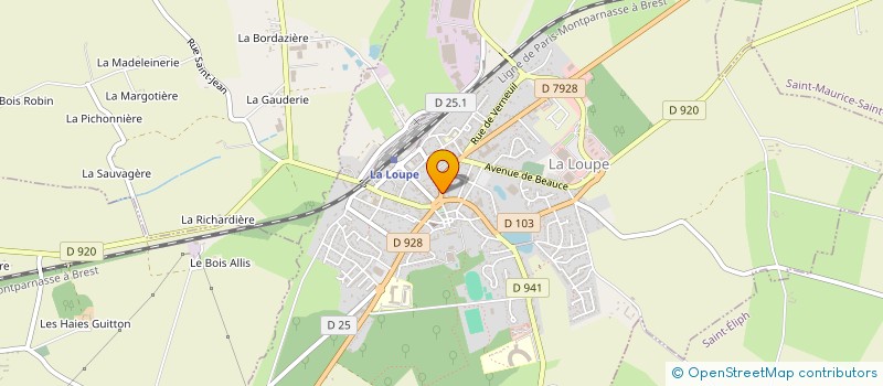 localisation de l'entreprise MONSIEUR DAVID BRUNEAU à LA LOUPE