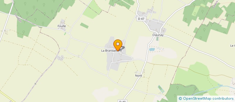 localisation de l'entreprise MONSIEUR DAVID BRUNEAU  LA ROCHE-RIGAULT