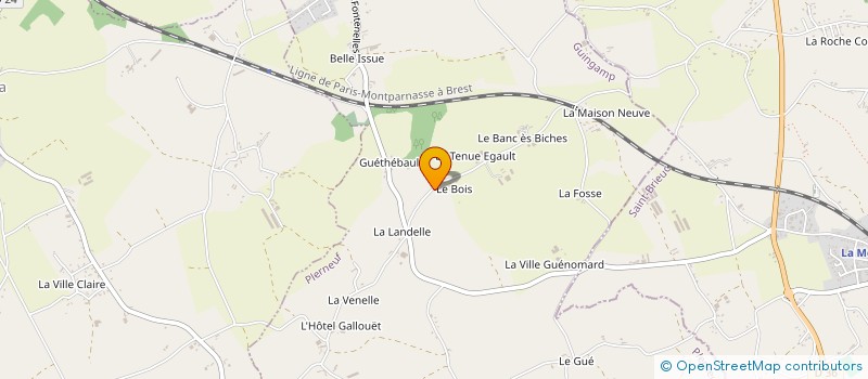 localisation de l'entreprise MONSIEUR DAVID BRUNEAU  PLERNEUF