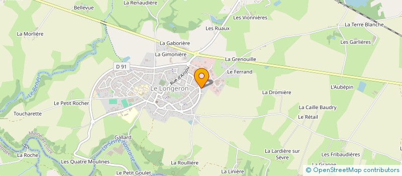 localisation de l'entreprise MONSIEUR DAVID BRUNELLIERE à SEVREMOINE