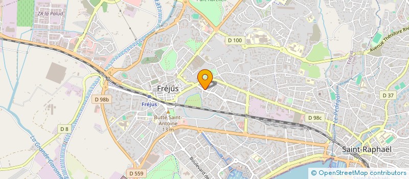 localisation de l'entreprise MONSIEUR DAVID BRUYERE à FREJUS