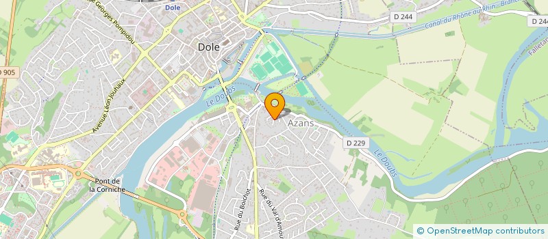 localisation de l'entreprise MONSIEUR DAVID BUATOIS à DOLE