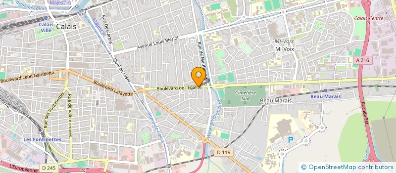 localisation de l'entreprise MONSIEUR DAVID BUCHART à CALAIS