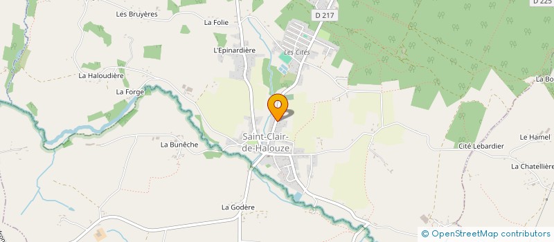 localisation de l'entreprise MONSIEUR DAVID BUGAUT à SAINT-CLAIR-DE-HALOUZE