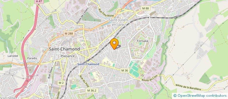 localisation de l'entreprise MONSIEUR DAVID BUI  SAINT-CHAMOND