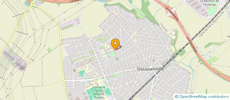 localisation de l'entreprise MONSIEUR DAVID BUKASA TSHIBANGU  GOUSSAINVILLE