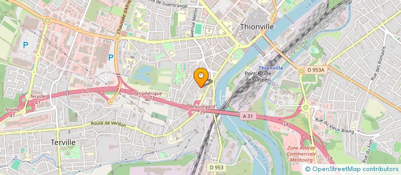 localisation de l'entreprise MONSIEUR DAVID BUNOUST  THIONVILLE