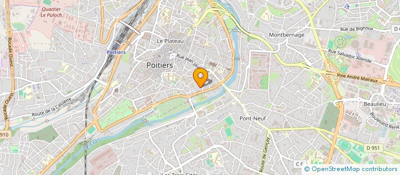 localisation de l'entreprise MONSIEUR DAVID BURDEN à POITIERS
